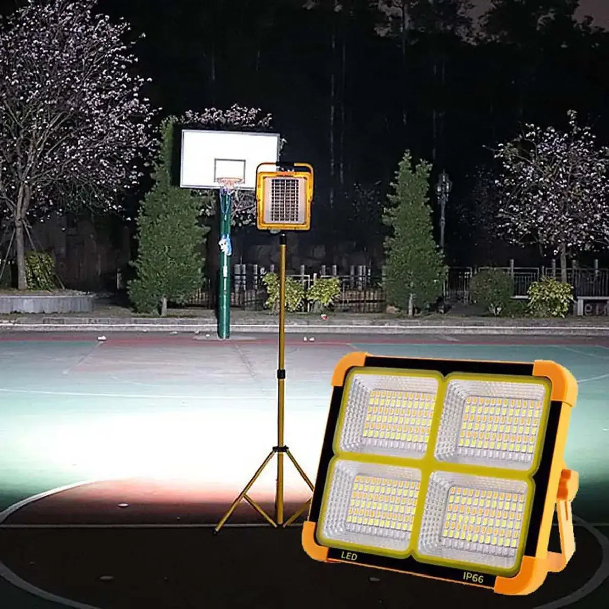 Reflector Solar LED 800W Portátil + Powerbank Impermeable